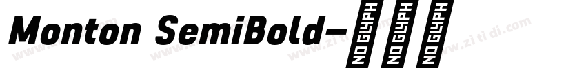Monton SemiBold字体转换